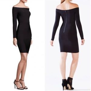 BCBGMAXAZRIA Off the Shoulder Bodycon Dress